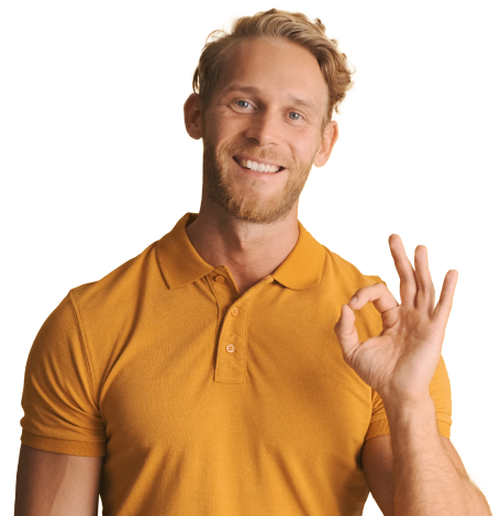 handsomeblondbeardedmanshowingokgesture
